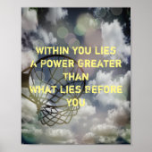 写真やる気を起こさせる引用文 ポスター (正面)