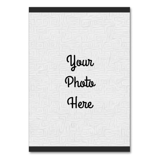 写真やデザインの追加 – テーブル番号 (正面)