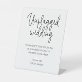 写真やビデオを投稿しない接続結婚解除 台座サイン (正面)