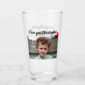 写真や名前が大好き タンブラーグラス (正面)