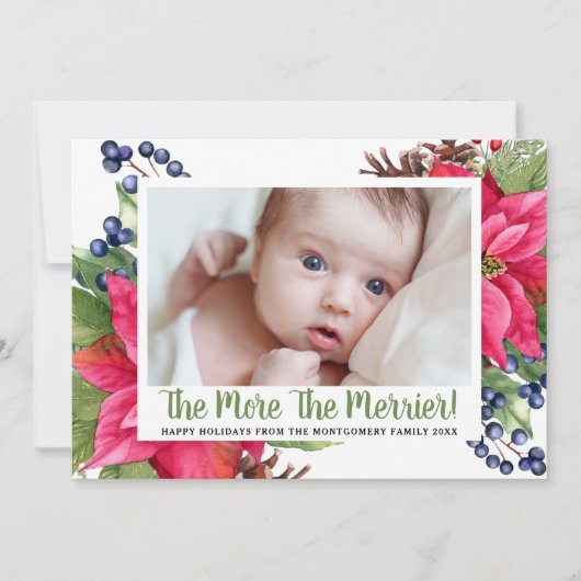 写真より多くのポメリーインセティアホリデイベビー 案内状 (正面)