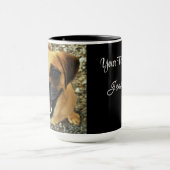 写真をアップロードお気に入りのする名前を追加するギフトマグ マグカップ (中央)