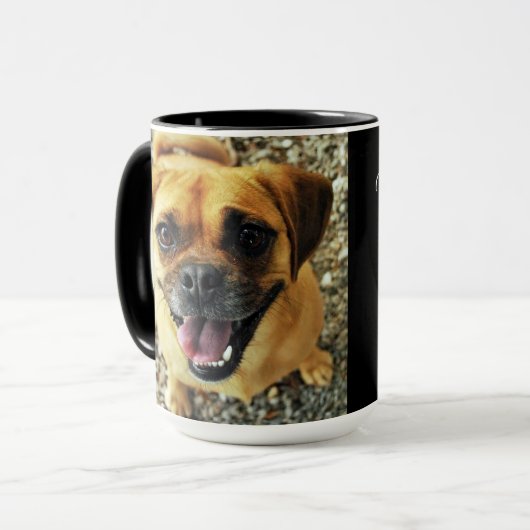 写真をアップロードお気に入りのする名前を追加するギフトマグ マグカップ (正面左)