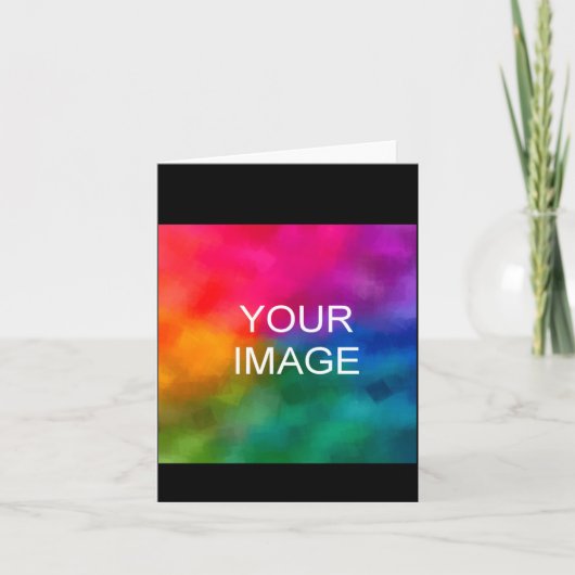 写真をアップロードしてテキストを追加するテンプレート　子供　女の子 カード (正面)