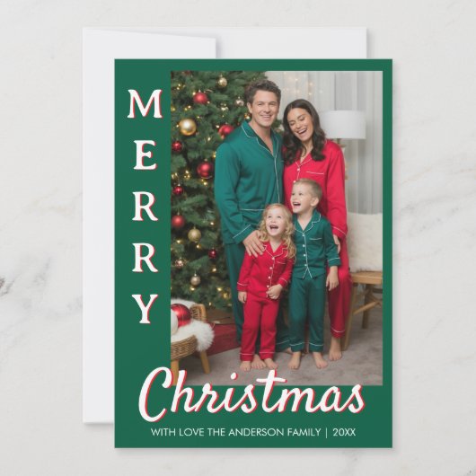 写真をアップロードしてパーソナライズされたクリスマスカードを作成しよう シーズンカード (正面)