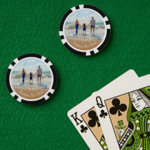 写真をアップロードできるポーカーチップスのギフト - カスタムテキスト ポーカーチップ