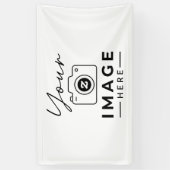 写真をアップロード 横断幕 (縦)