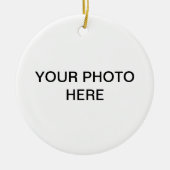 写真をカスタマイズ可能に追加 セラミックオーナメント (正面)