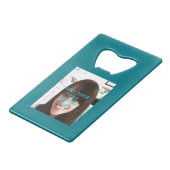 写真をカスタマイズ。 クレジットカード栓抜き (正面アングル)