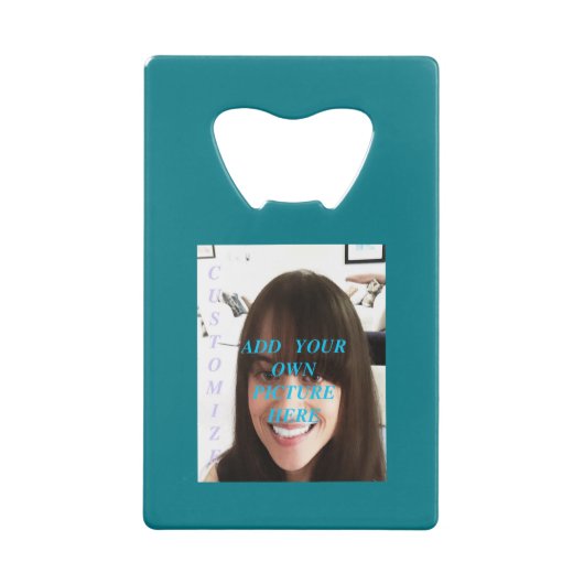 写真をカスタマイズ。 クレジットカード栓抜き (裏面)