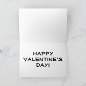 写真をカスタム作成する赤いバレンタイン シーズンカード (内部)