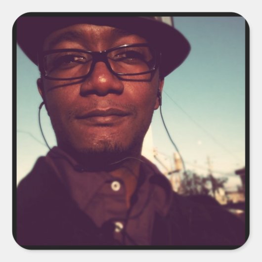 写真をステッカーに変える スクエアシール (正面)