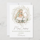 写真をバックに可愛いクリスマスカード シーズンカード (正面)