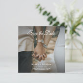 写真をミニマル置き換える日付カードを保存 案内状 (スタンド正面)