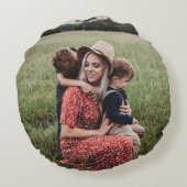 写真をユニーク両面に追加 ラウンドクッション (裏面)