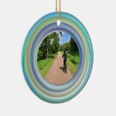写真をリングや輪に追加するセラミックオーナメント セラミックオーナメント (右)