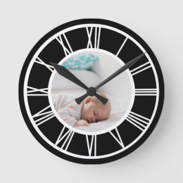 写真をローマパーソナライズされた数字にする ラウンド壁時計