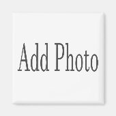 写真を丸い磁石または四角い磁石に追加 マグネット (正面)