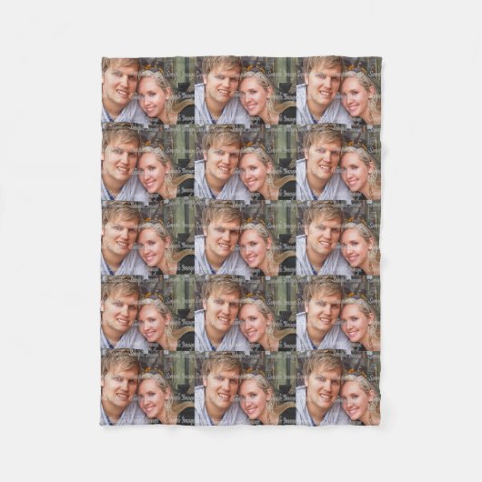 写真を作りますあなた専有物を個人化して下さい フリースブランケット (正面)