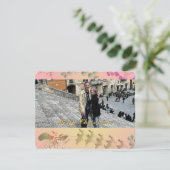 写真を使ったユニークなサンタのホリデーカード シーズンカード (スタンド正面)