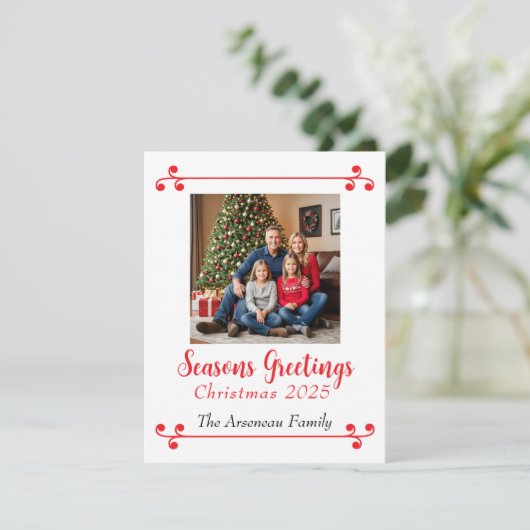 写真を使った季節の挨拶カードをカスタマイズしよう シーズンカード (スタンド正面)