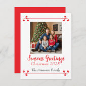 写真を使った季節の挨拶カードをカスタマイズしよう シーズンカード (正面/裏面)