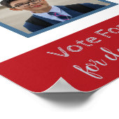 写真を使った学生選挙運動 ポスター (角)