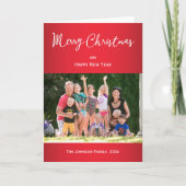 写真を使った最高のクリスマスの挨拶 シーズンカード (正面)