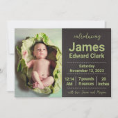 写真を使った発表の紹介 招待状 (正面)