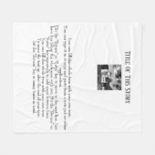 写真を使って自分のストーリーを作る フリースブランケット (正面(横))