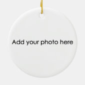 写真を使用したカスタマイズ可能なカスタム腎臓受信者 セラミックオーナメント (裏面)