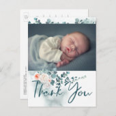 写真を使用したバプテスマサンキューカード 案内ポストカード (正面/裏面)