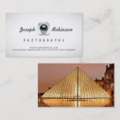 写真を使用したフォトグラファーの最高の写真 名刺 (正面/裏面)