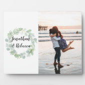 写真を使用したフリースタンディングイーゼルのサイン フォトプラーク (正面)