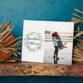 写真を使用したフリースタンディングイーゼルのサイン フォトプラーク (側面)