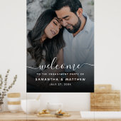 写真を使用した婚約パーティの署名へようこそ ポスター (キッチン)