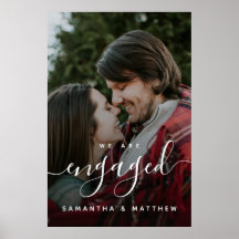 写真を使用した婚約パーティの署名へようこそ