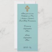 写真を使用した最初のコミュニティへの招待 招待状 (裏面)