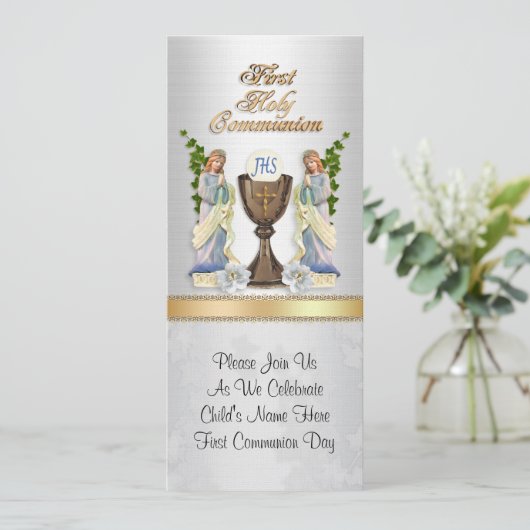 写真を使用した最初のコミュニティへの招待 招待状 (スタンド正面)