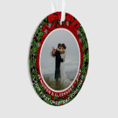 写真を使用して独自の初めてのクリスマスを作成する オーナメント (正面)