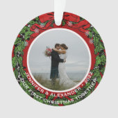 写真を使用して独自の初めてのクリスマスを作成する オーナメント (正面)