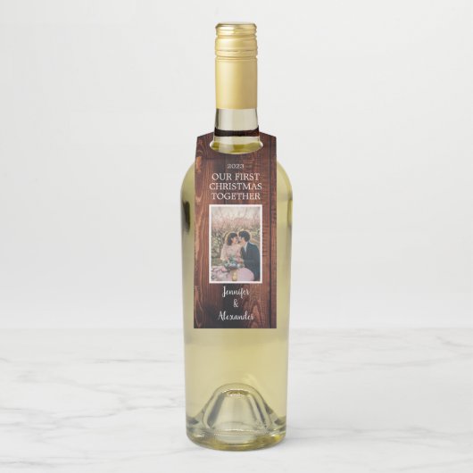 写真を使用して独自の初めてのクリスマスを作成する ボトルネックタグ (ボトル)