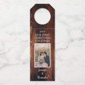 写真を使用して独自の初めてのクリスマスを作成する ボトルネックタグ (正面)