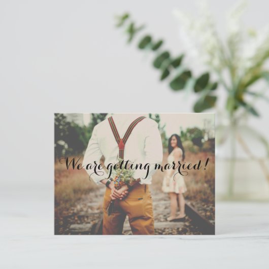 写真を保存する名刺 |はがき 案内ポストカード (スタンド正面)