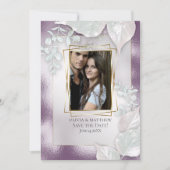 写真を保存する日付 |  ナスの輝きのある招待状 招待状 (正面)