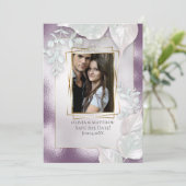 写真を保存する日付 |  ナスの輝きのある招待状 招待状 (スタンド正面)