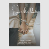 写真を保存する - 日付を保存  マグネット招待状 (正面)