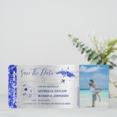 写真を保存する 日付 ボーディングパス セントトーマス 招待状 (スタンド正面)