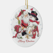 写真を個人化して下さい セラミックオーナメント (右)