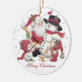 写真を個人化して下さい セラミックオーナメント (左)